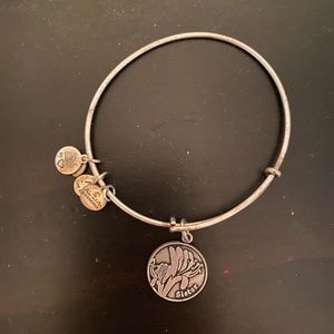 Alex & Ani “Sister” Silver Bangle